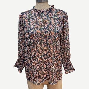 NEW Maison d'Amelie Paisley‎ Blouse S